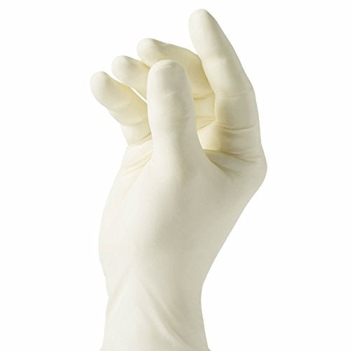 CURAD Comfort Disposable Medical Latex Gloves, Powder-Free, Textured, Premium Quality for Healthcare Professionals, Size Small, Box of 100 - Image 3