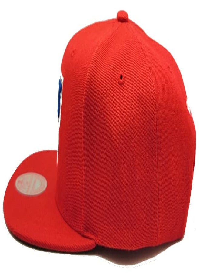 Mitchell & Ness Brooklyn Nets New Retro Red Blue Era Snapback Hat Cap - Image 5
