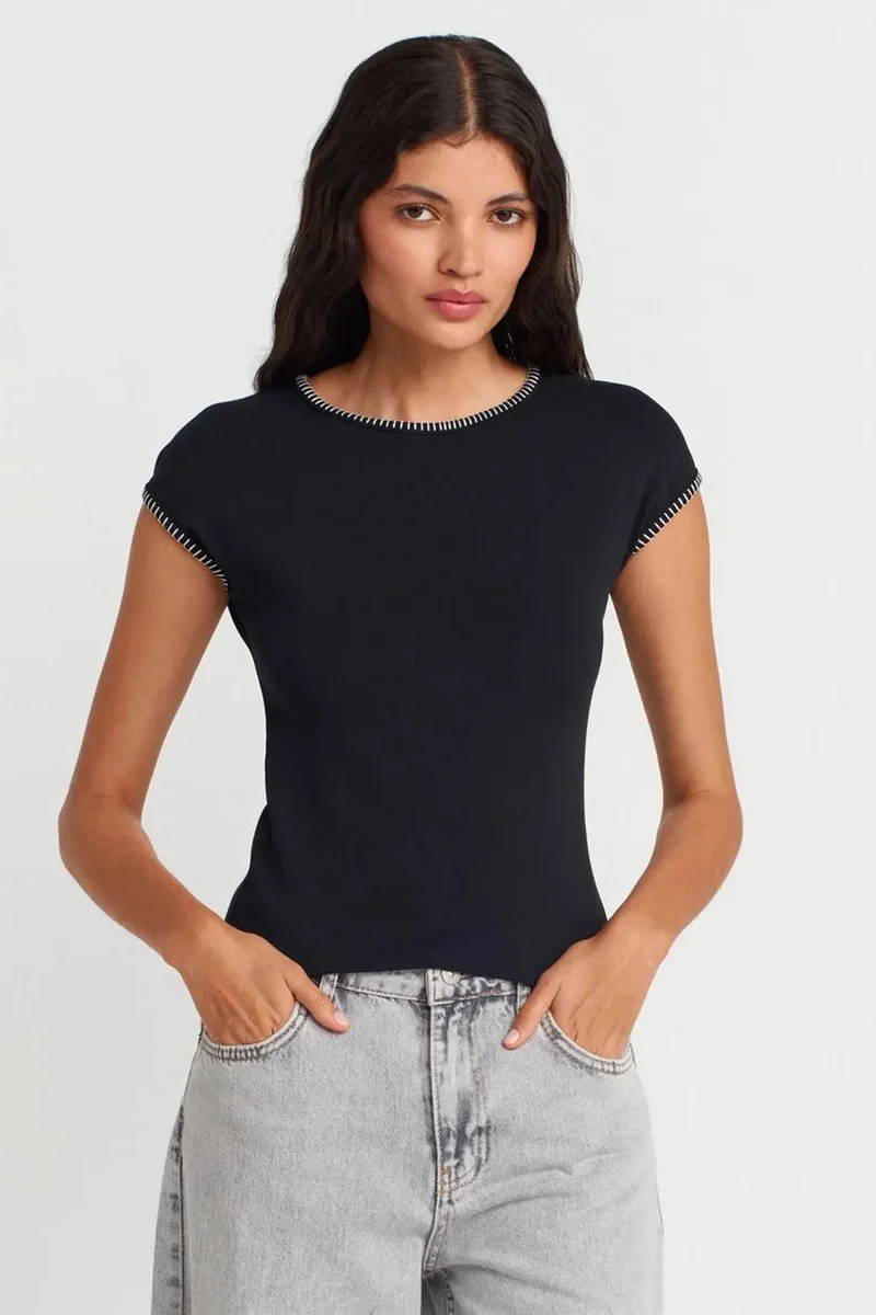 DILVIN Slim Fit Cotton Jersey Crew Neck T-Shirt