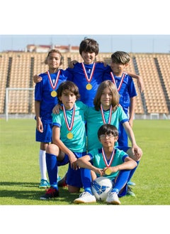 Generic 12 Pack Metal Soccer Medals with Ribbons, Gold Award Medals Winner Medals, Football Medals for Soccer Team Gifts, Soccer Games Party Favors Prizes for Children Adults, 2 Inches  - Image 5