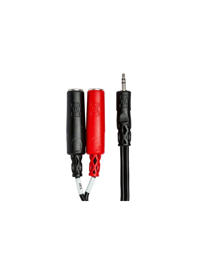 Hosa كابل YMP-137 3.5 مم TRS إلى مزدوج 1/4" TSF ستيريو - Image 3