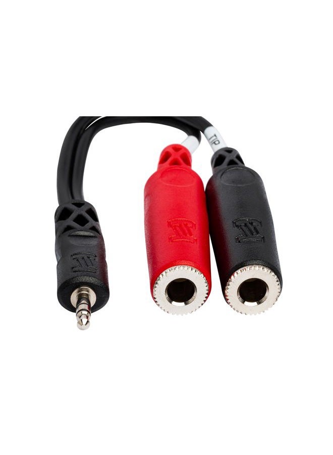 Hosa كابل YMP-137 3.5 مم TRS إلى مزدوج 1/4" TSF ستيريو - Image 2