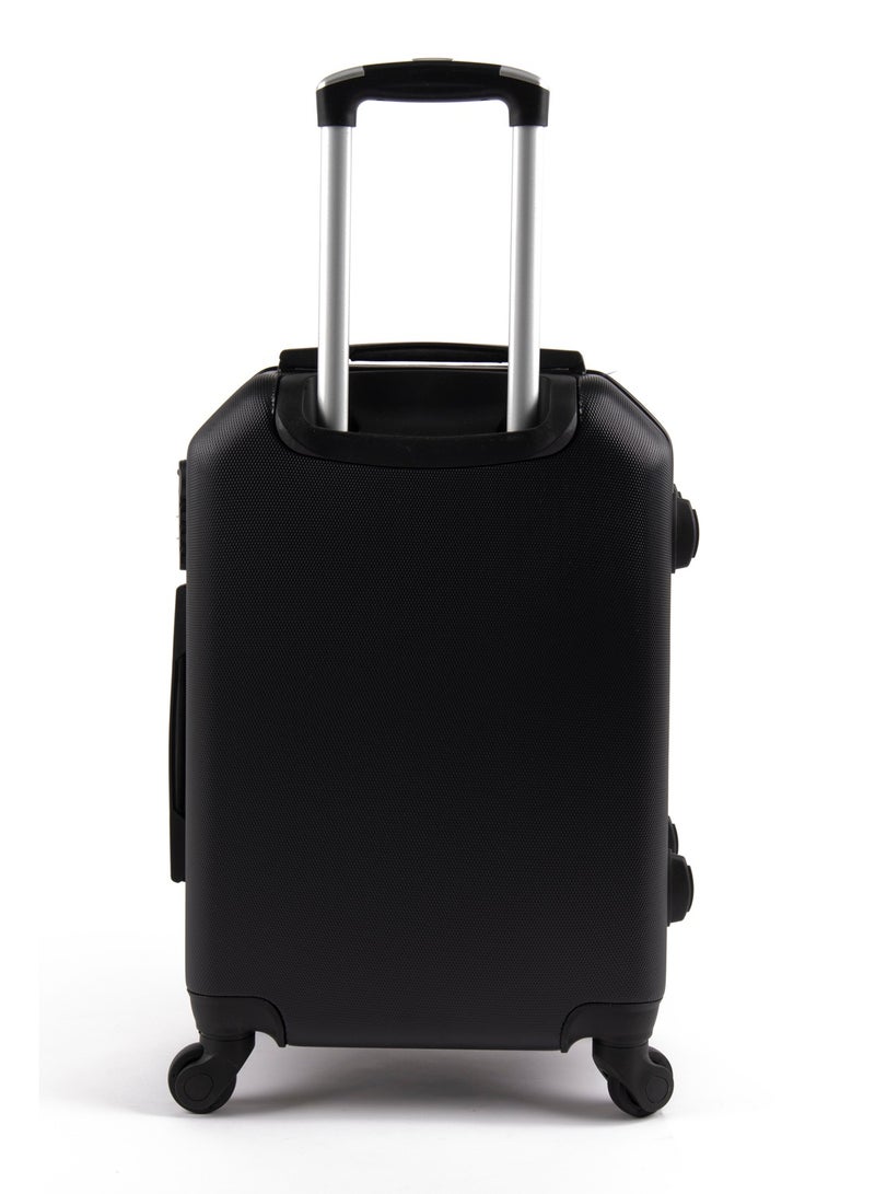 ليمرا طقم شنط سفر مكون من 5 حقائب أمتعة بـ 4 عجلات بتصميم صلب حديث أسود - Image 3