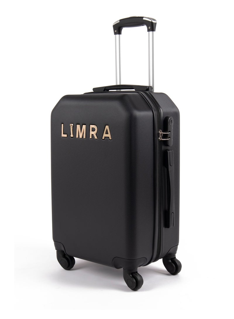 ليمرا طقم شنط سفر مكون من 5 حقائب أمتعة بـ 4 عجلات بتصميم صلب حديث أسود - Image 2