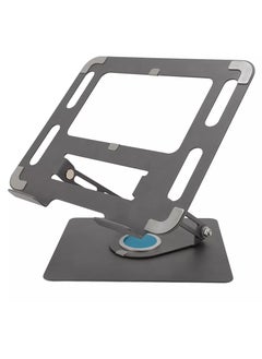Generic Laptop Stand Foldable Carbon Metal Portable - 360 Rotating Non Slip Base -Ergonomic  Adjustable Angle And Height  Laptop Stand Holder for Desk for 11 to 15 inch Laptopsor 11 to 15 inch Laptops  - Image 1