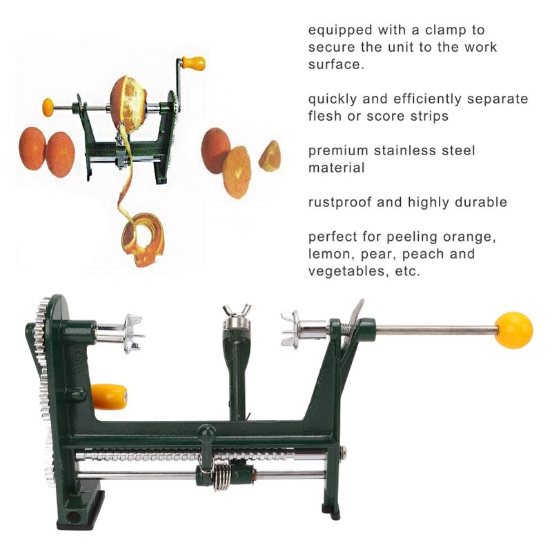 Jeanoko Apple Peeler Pear Peeler Stainless Steel Quick Peeling Multifunction Orange Peeler for Kitchen Fruit Vegetables - Image 4
