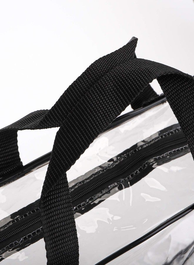 Hedume مجموعة هيدوم من 9 حقائب مكياج PVC - مجموعة حقائب أدوات التجميل الشفافة المقاومة للماء مع مقبض بسحاب - Image 4