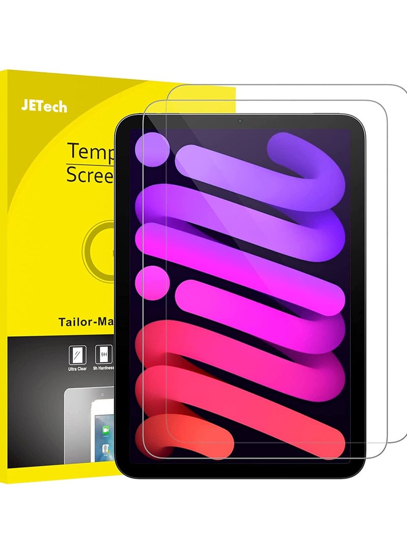 جي تيك واقي شاشة متوافق مع iPad mini 6 (8.3 بوصة، موديل 2021، الجيل السادس)، طبقة من الزجاج المقوى، عبوتان - Image 1