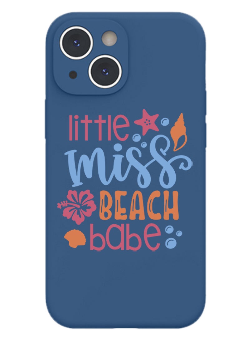 Theodor Protective Slim Fit Case Liquid Silicone Cover with Full Body Protection Anti-Scratch Shockproof Case For iPhone 13 Blue  - Live to wander-01 - Image 1