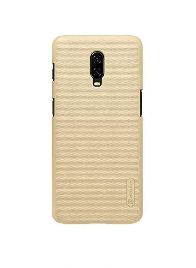 Nillkin Super Frosted Shield Hard Pc Back Case Cover For Oneplus 6 Gold - Image 1