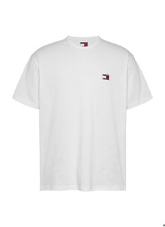 Men's Relaxed Badge Logo T-Shirt - Cotton, White - pzsku/Z81E31399FDCCA1AC01DBZ/45/_/1738050818/02644e83-0a52-4ac6-ba92-323d03f5fd4c