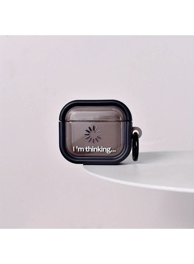 حافظة AirPods 4 بساعة رمل دوارة بتصميم كارتوني مينيماليستي وإطار ثلاثي الأبعاد - Image 4