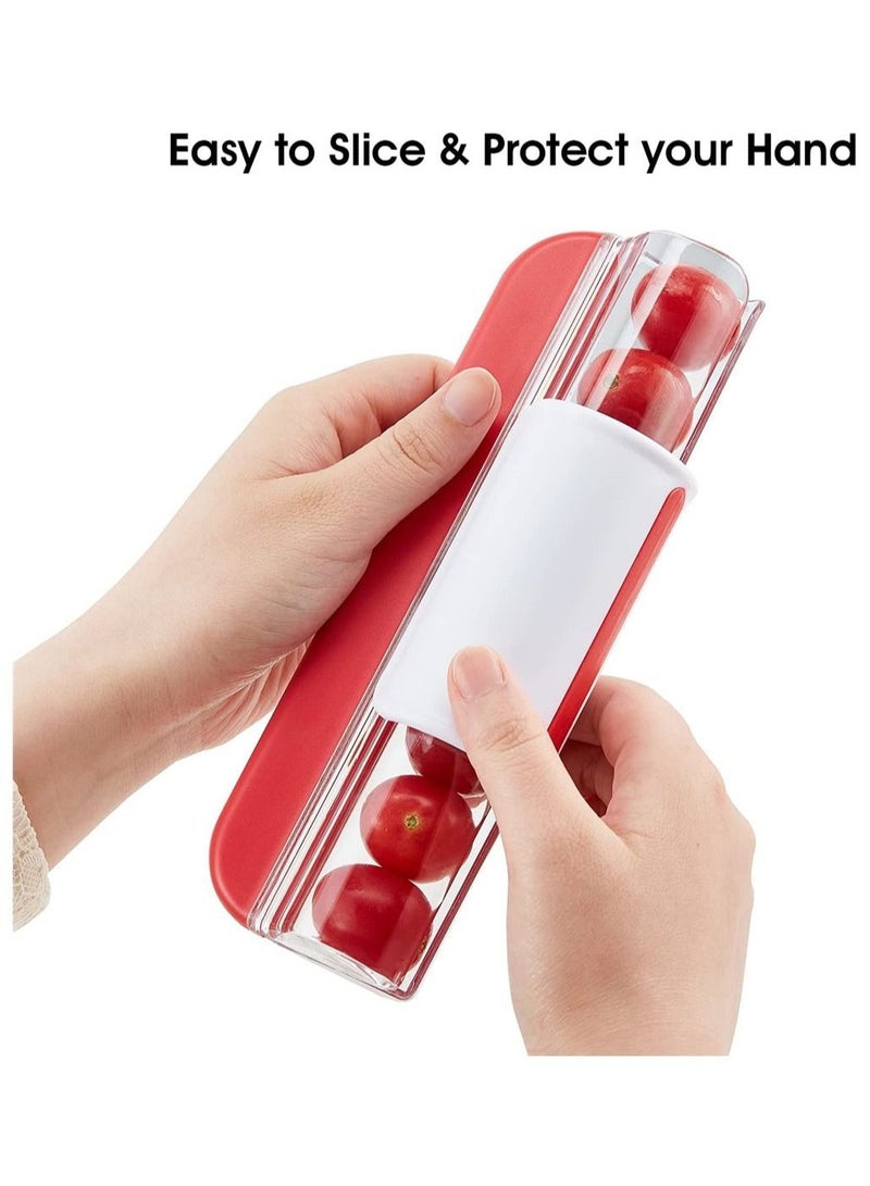 NIBEMINENT Fruit Slicer Grape Cherry Tomato Divider Cake Decorating Kitchen Utensils Cooking Tools for Salad, Vegetable Baby - Image 1