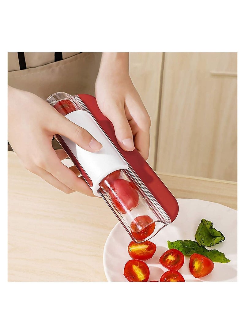 NIBEMINENT Fruit Slicer Grape Cherry Tomato Divider Cake Decorating Kitchen Utensils Cooking Tools for Salad, Vegetable Baby - Image 2
