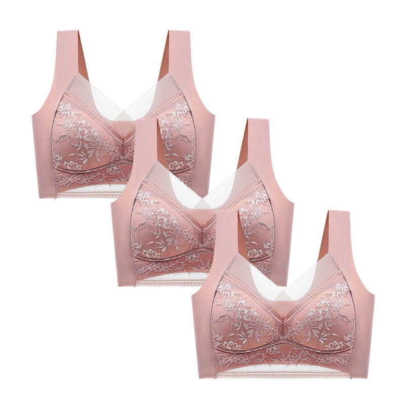 New Style Beauty Back Lace Wrapped Chest Vest With Chest Pad Big Chest Show Small Breast Contracting Plus Size Anti-Exposure Base Wrapped Chest For Women - Image 1