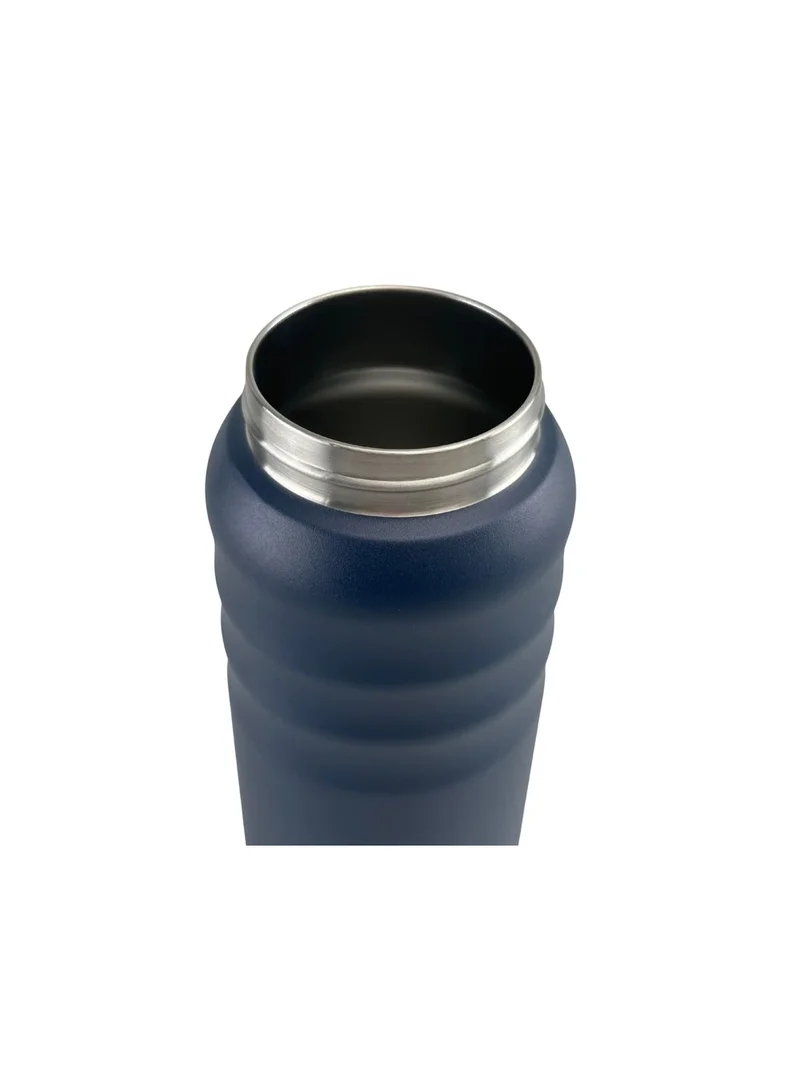 Hans Larsen Blue Hans Larsen Cento Double-Walled Stainless Steel Vacuum Flask 720ml Hot And Cold Insulated Sports Water Bottle, Leak-Proof Lid with Carry Loop, Durable Travel Flask for Daily Use - Navy Blue  | Best Price UAE