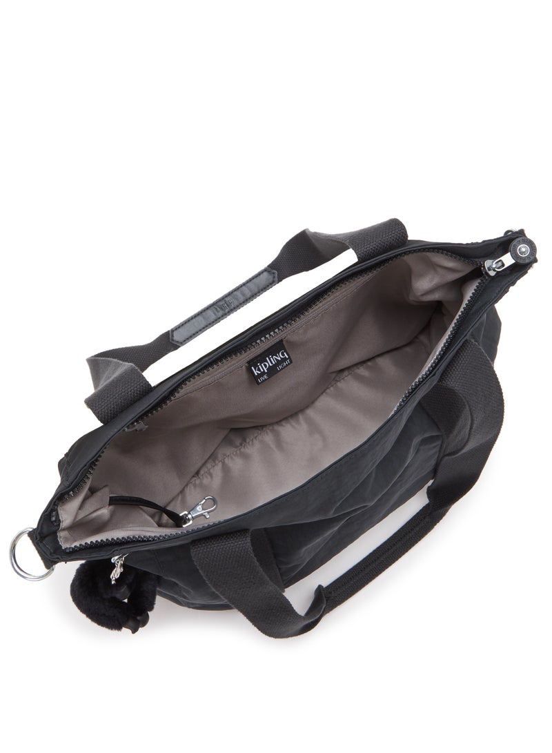 kipling Asseni Small Tote with Detachable Shoulder Strap Black Noir - Image 2