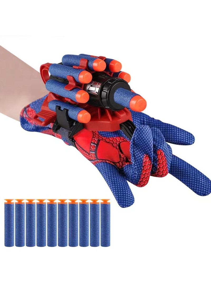 AUTOYSUR Spider Gloves Web Shooter Toy, Spider Kids Plastic Cosplay Launcher Glove, Spider Hero Wrist Launcher Gift for Birthday - Image 1