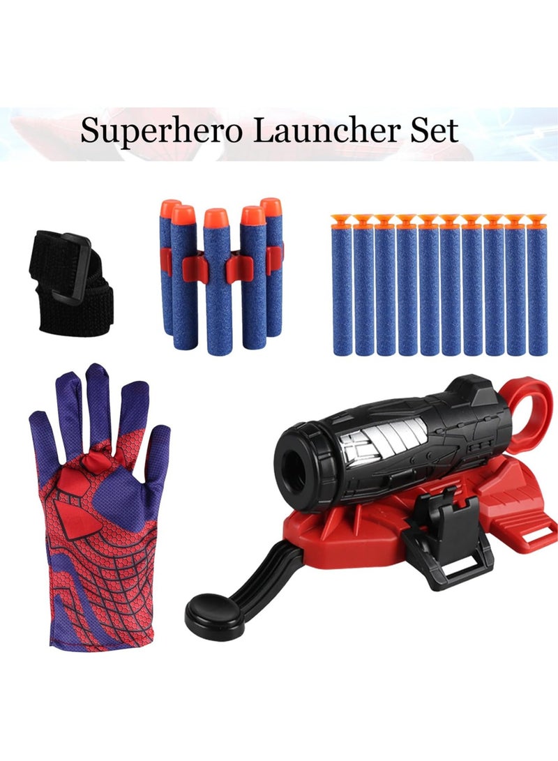 AUTOYSUR Spider Gloves Web Shooter Toy, Spider Kids Plastic Cosplay Launcher Glove, Spider Hero Wrist Launcher Gift for Birthday - Image 2
