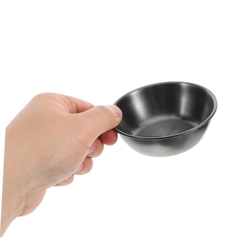 4Pcs Stainless Steel Mini Sushi Sauce Bowls Salad Plates for Home Restaurant Events - Image 5