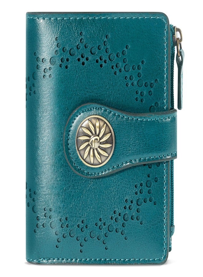 Tipmile Small Wallet for Women Bifold RFID Blocking Card Holder Leather Wallets with Zipper Coin Pocket - Image 1