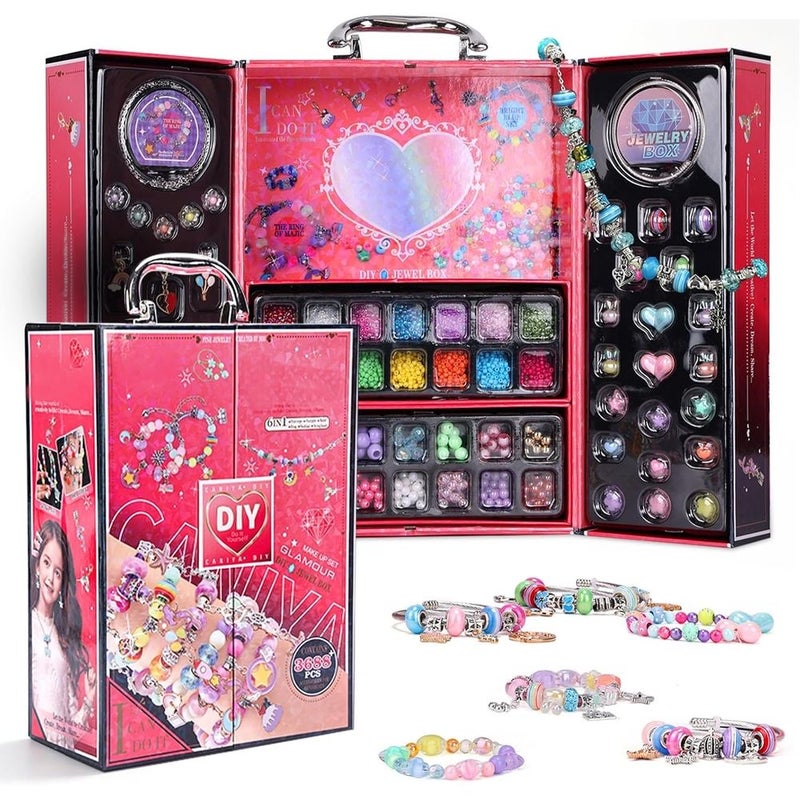 Ultimate Bracelet Square 6 in 1 Making Kit Set 3688 Pieces - 955-70 - Image 1