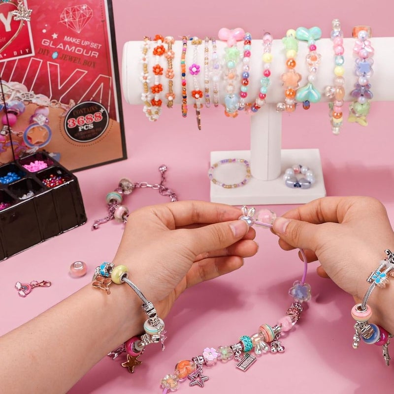 Ultimate Bracelet Square 6 in 1 Making Kit Set 3688 Pieces - 955-70 - Image 5