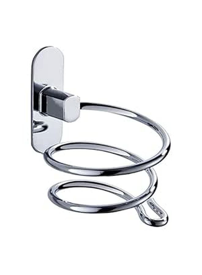 Wall Mounted Hair Dryer Holder Rack Durable Storage Shelf For Bathroom Space Saving - Image 1