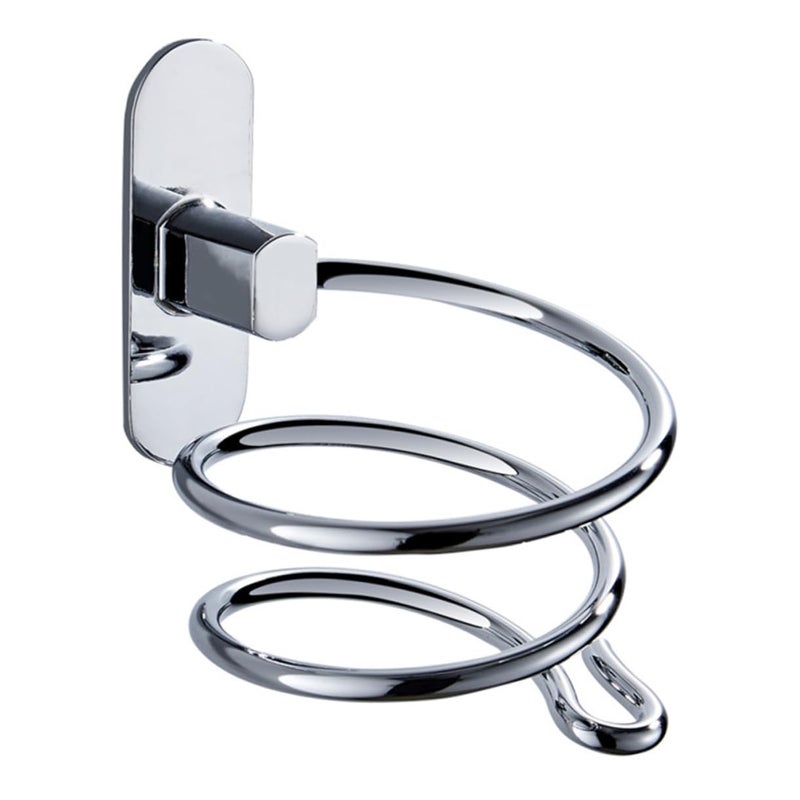 Wall Mounted Hair Dryer Holder Rack Durable Storage Shelf For Bathroom Space Saving - Image 2