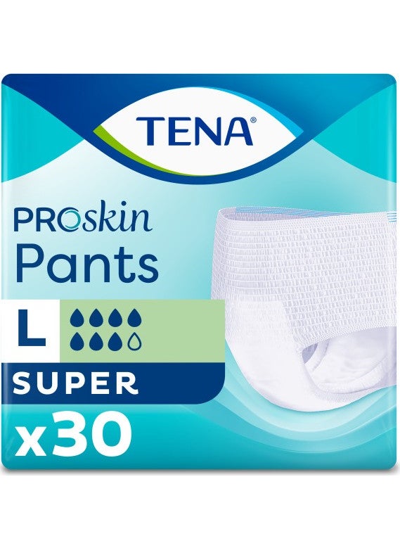 Tena Pants 7 Drops Super Absorbent Panties Large 30 pcs 