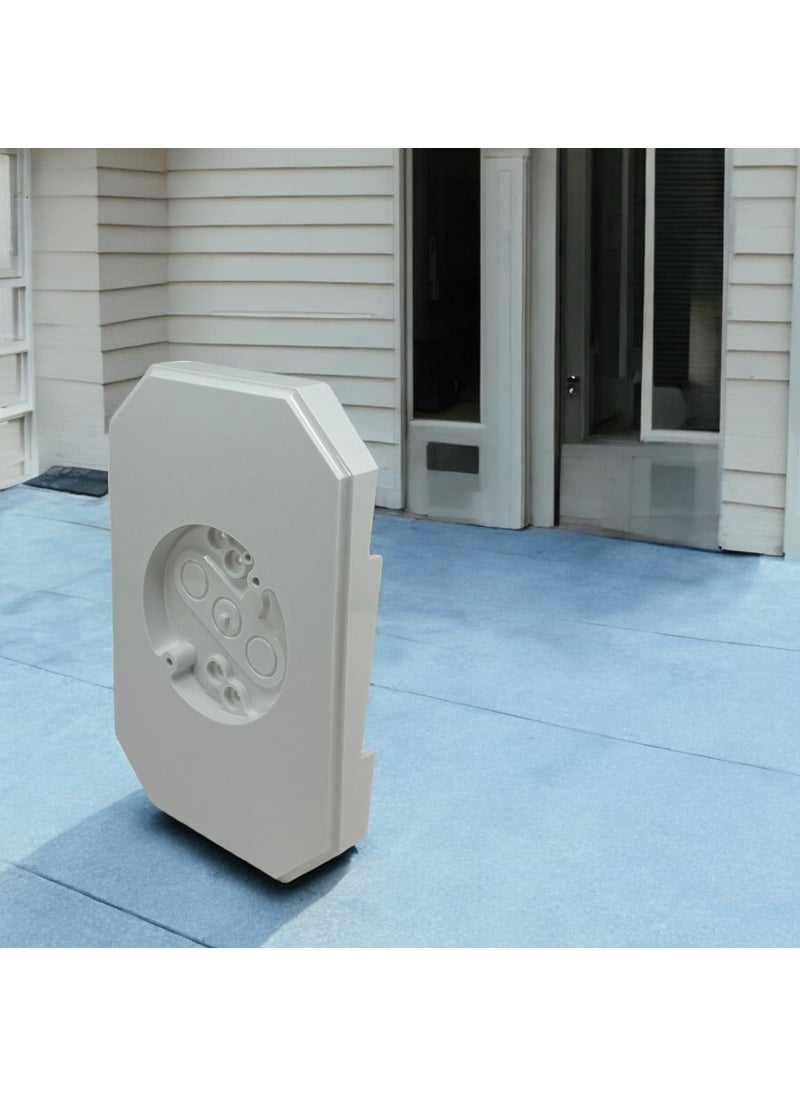iMBAPrice iMBAPrice 8141DBL2 White Outdoor Light Mounting Block with Builtin Electrical Box Siding Mounting Plate for 12 inch Lap Double and 4 inch Siding 2Pack  - Image 2