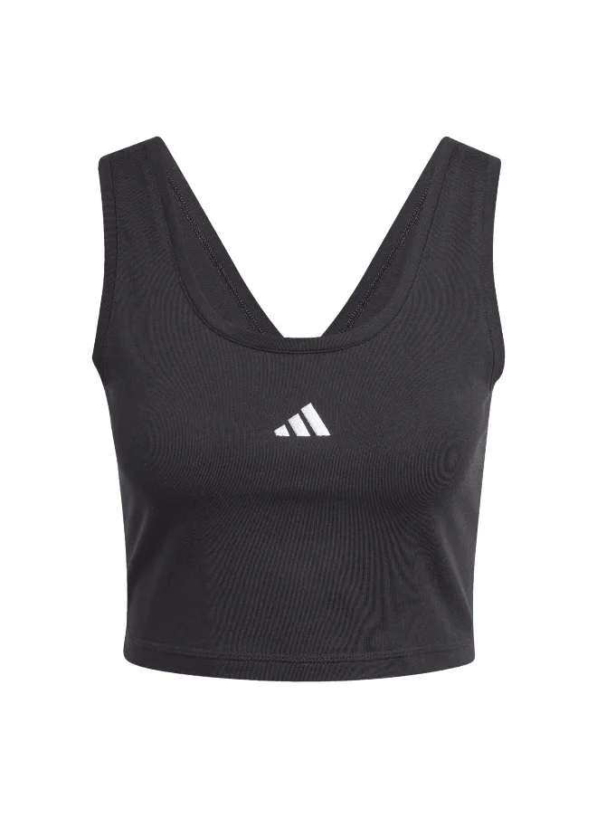 اديداس adidas essentials small logo cotton lifestyle women t-shirt