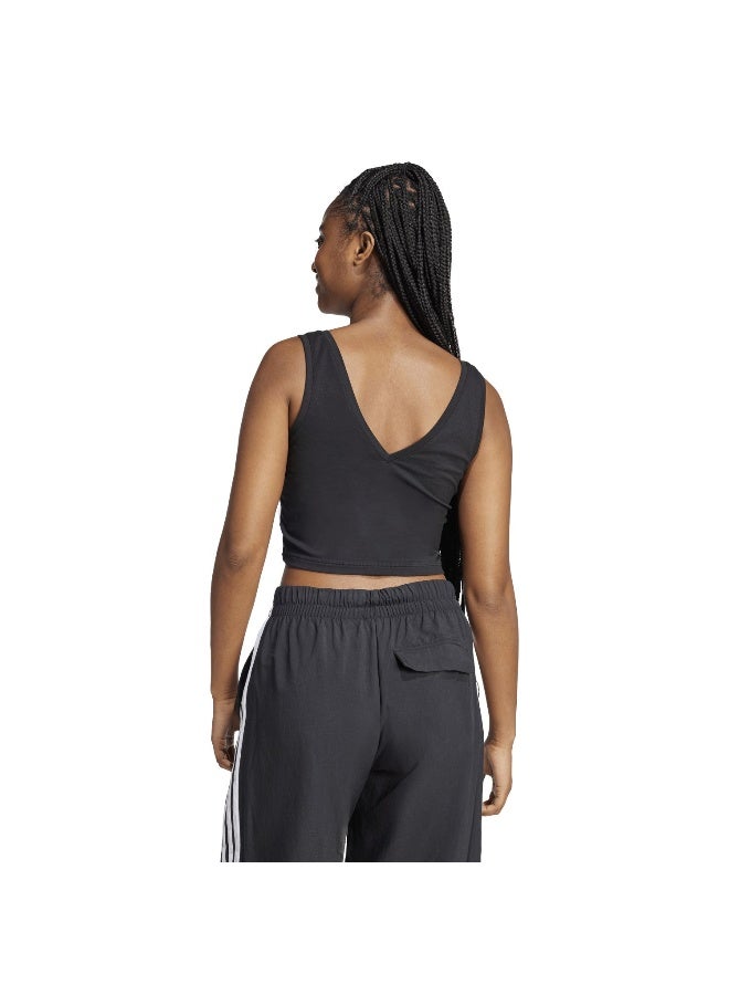 Adidas W Sl Sj Tk Black Training T-Shirts For Women 2XS - Image 3