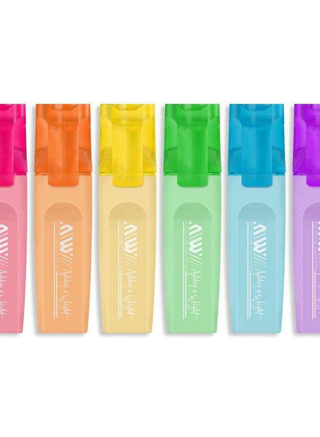Ashton and Wright ElectroLine Classic Highlighters - Pastel 6 Pack - Image 2
