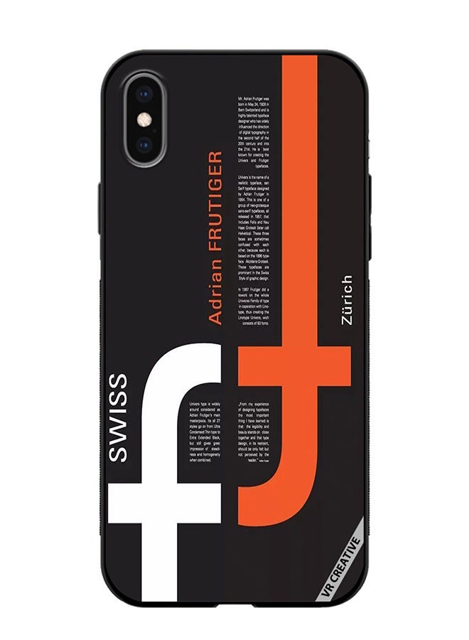 VR CREATIVE Protective Case Cover For Apple iPhone XS Max Swiss Zurich Design Multicolour - Image 1