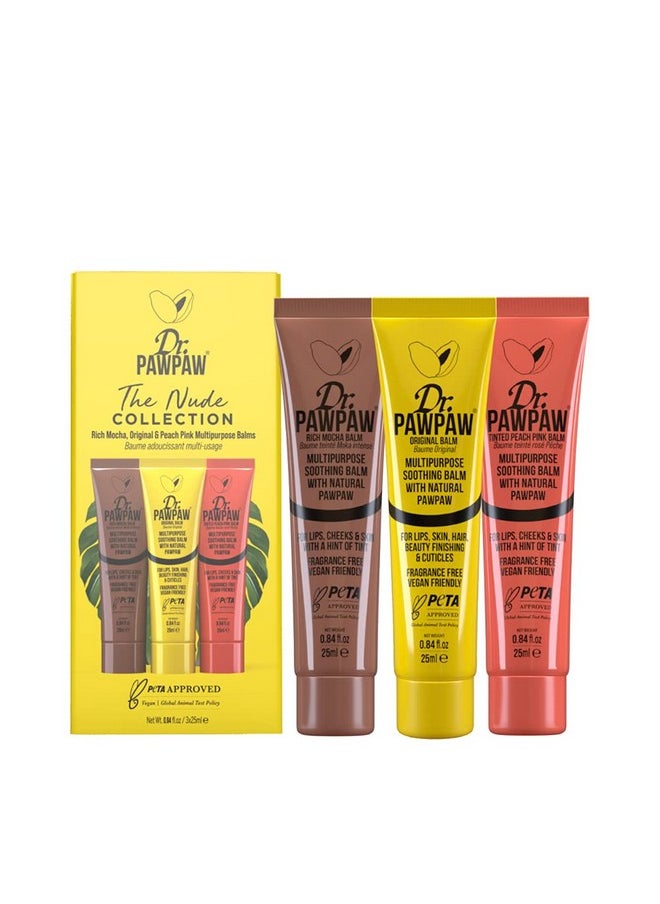Dr. PAWPAW ORIGINAL BALM - Dr. Pawpaw Multipurpose Balm No Fragrance Balm For Lips Skin Hair Cuticles Nails And Beauty Finishing 25 Ml (Nude Collection 1 Pack) - Image 1