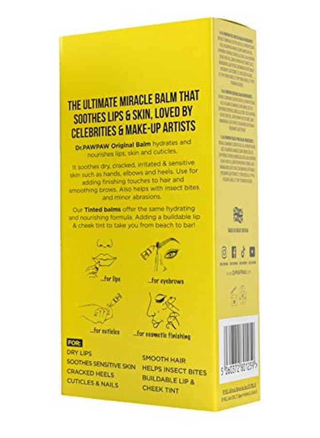 Dr. PAWPAW ORIGINAL BALM - Dr. Pawpaw Multipurpose Balm No Fragrance Balm For Lips Skin Hair Cuticles Nails And Beauty Finishing 25 Ml (Nude Collection 1 Pack) - Image 1