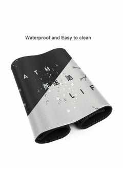 Rock Pow Gaming Mouse Pad Black and White Cherry Blossom Extended Large Mat Desk Pad Stitched Edges Mousepad Long Non-Slip Rubber Base Mice Pad(800 * 300 * 3mm)  - Image 3