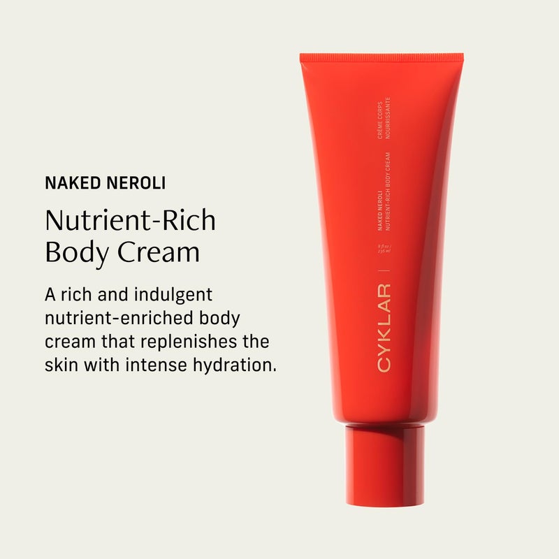 CYKLAR Nutrient Rich Body Cream. Naked Neroli Nourishing Moisturizer with Niacinamide and Banana Flower Extract. Deep Hydration, Thick Body Lotion, Dry Skin Cream for Women and Men, 8 Fl Oz - Image 2