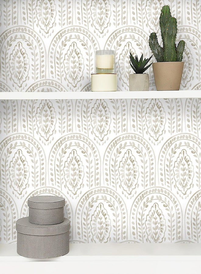 EeeComing Boho Peel and Stick Wallpaper Modern Wall Paper Peel and Stick Removable Contact Paper Self Adhesive Wallpaper for Bedroom and Bathroom Wallpaper Cabinet Shelf Liner Vinyl 393.7 "x17.3 - Image 4