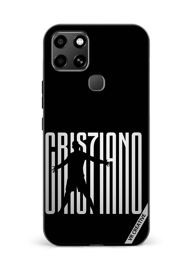 VR CREATIVE Protective Case Cover For Infinix Smart 6 Ronaldo Design Multicolour - Image 1