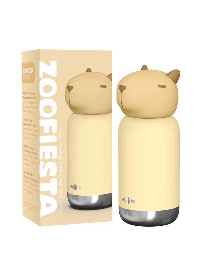 Utilife Zoofiesta Kids Insulated Water Bottle - Capybara Design - Leak-Proof & BPA-Free - Image 1