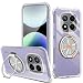 Nijiadi for XiaoMi RedMi Note 14 Pro Plus 5G Phone Case 360 Rotatable Ring Holder KickstandStand Non Yellowing Transparent 4 Corners Shockproof MilitaryGrade Protective Cover Case Crystal Clear - Image 2