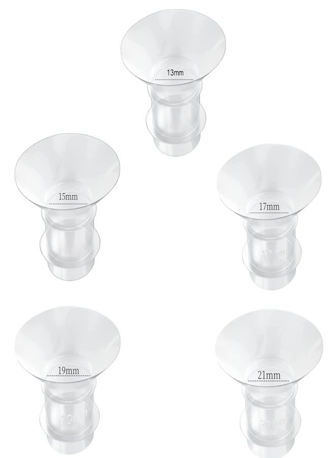 أوساويك ملحقات مضخة الثدي 13/15/17/19/21 ملم 5 قطع، مناسبة لميديلا، دروع طيفية 24 ملم/متوافقة مع موموكوزي S12 Pro/S9 Pro/S9/S12، S32/S21 مضخة الثدي القابلة للارتداء، خفض حجم نفق 24 ملم إلى الحجم الصحيح - Image 1