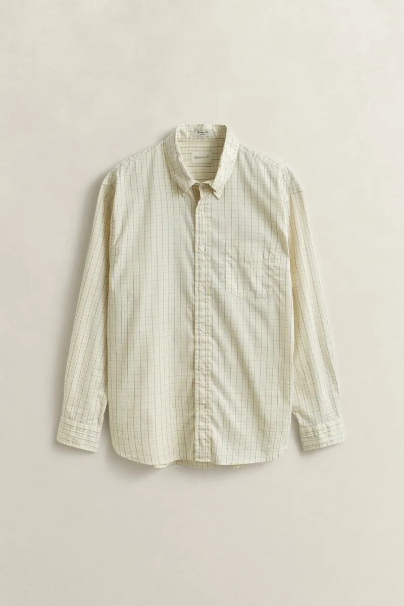 GANT  Relaxed Dreamy Oxford Check Shirt for Men | Best Price UAE