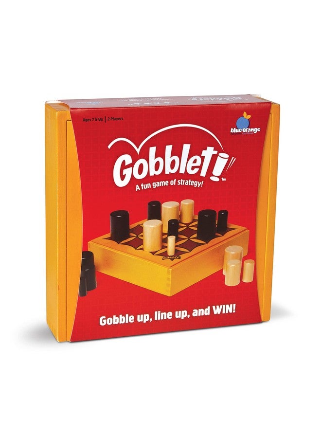 blue orange Tic Tac Toe Gobblet! 2 Players Abstract Strategy Board Game - Award Winning Kids Adults Family Original All Wooden Board Game by Blue Orange Games - Ages 7 to 99 - Image 1