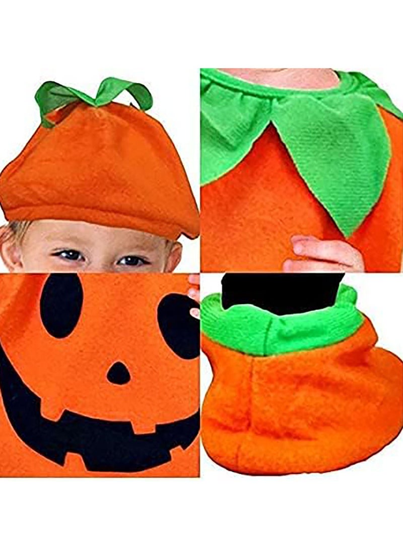 AUTOYSUR Pumpkin Costume for Kids Infants Baby,Costume for Kids,Pumpkin Romper Hat Socks Outfit - Image 4