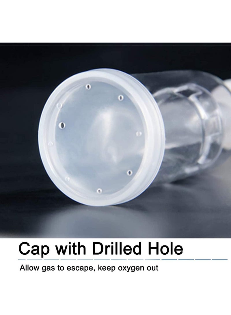 موثوقية التنبؤ مجموعة من 4 أقفال هواء مع 8 حلقات، مجموعة قفل هواء للتخمير، أقفال هواء لتخمير قفل الهواء للكومبوتشا ومخلل الملفوف - Image 4