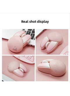 ماركة غير محددة Mofii Skyscraper M6 Rabbit Mouse Office Mouse Light Tone Mini Wireless Mouse لطيف أرنب - المواصفات: Sakura Powder-Wireless Mouse لأجهزة الكمبيوتر المحمولة المكتبية  - Image 4