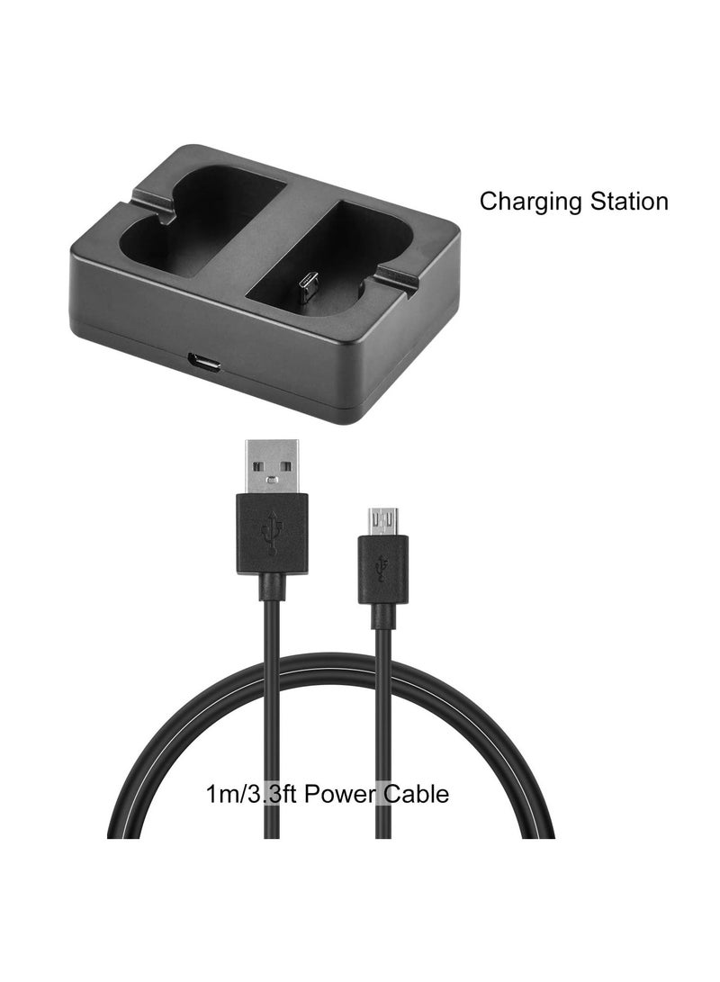 Anmi Ring Battery Charger, Dual Port Charging Station for Ring Spotlight Cam Battery, Ring Video Doorbell 2 & Ring Stick Up Cam Battery (Ring Batteries NOT Included) - Image 5